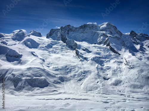 Breithorn mountain in Zermatt ski region © A. Emson