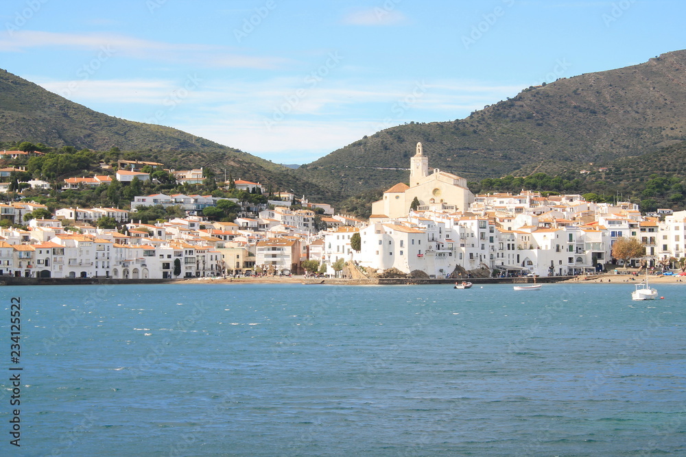 The Amazing Spain village of Cadaques, Mediterranean sea, Costa Brava, Catalonia