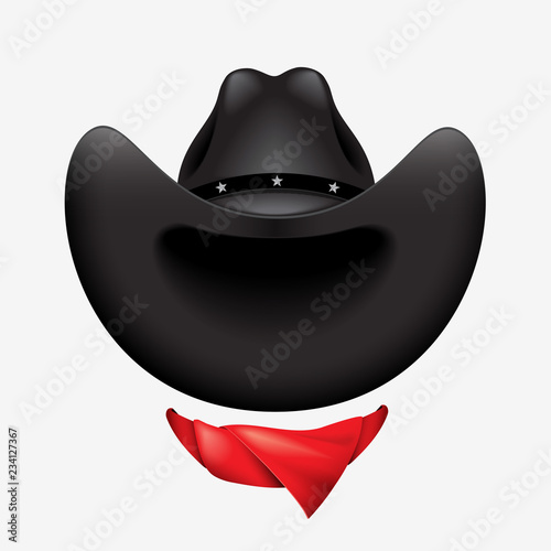 Cowboy hat and scarf
