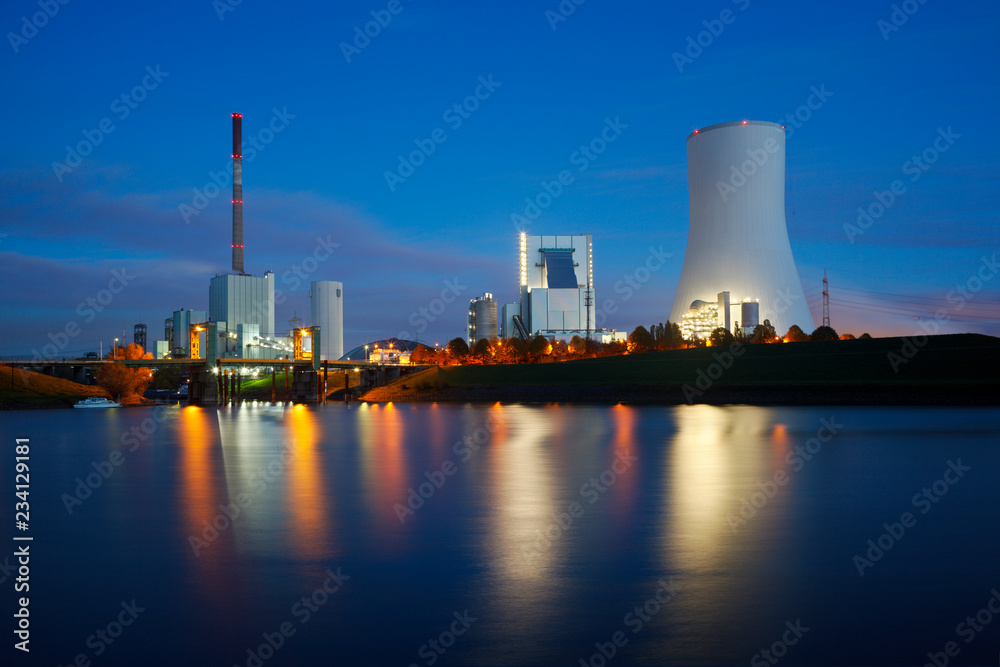 Power Stations At Night