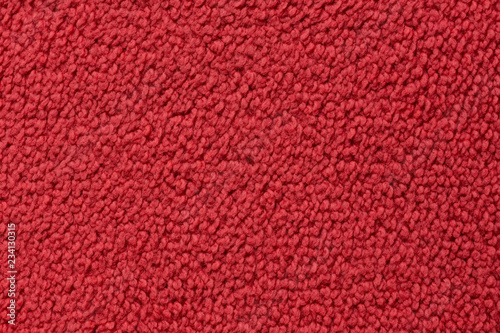 red texture of knitted fabric