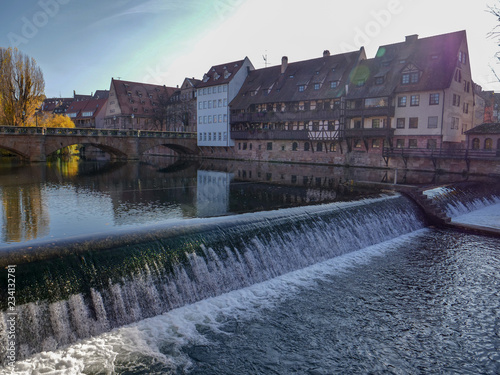 River Pegnitz Nuremberg, Germany, November 15th 2018
