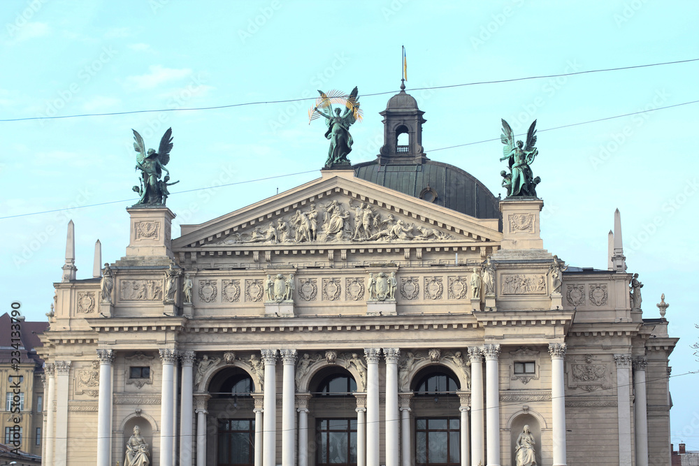 Lviv Opera House in Lviv City, Ukraine