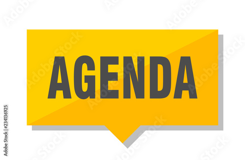 agenda price tag