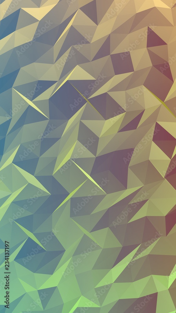 Abstract triangle geometrical green background. Geometric origami style with gradient. 3D illustration Abstract triangle geometrical green background. Geometric origami style with gradient. 3D illustration