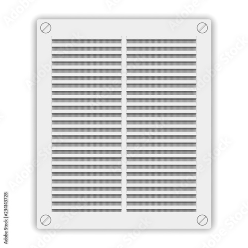 Ventilation grille icon. Vector illustration on white background