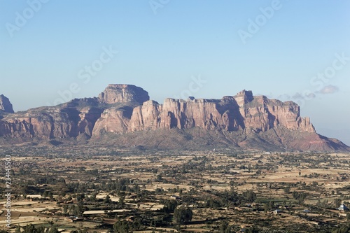 Landscape in Gheralta, Northern Ethiopia. photo