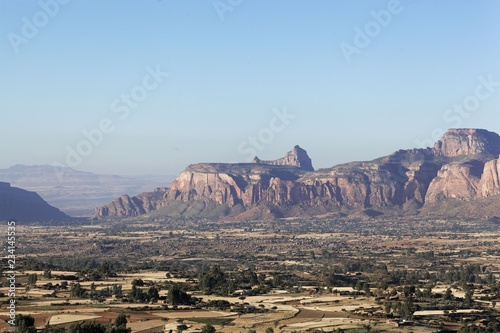 Landscape in Gheralta, Northern Ethiopia. photo