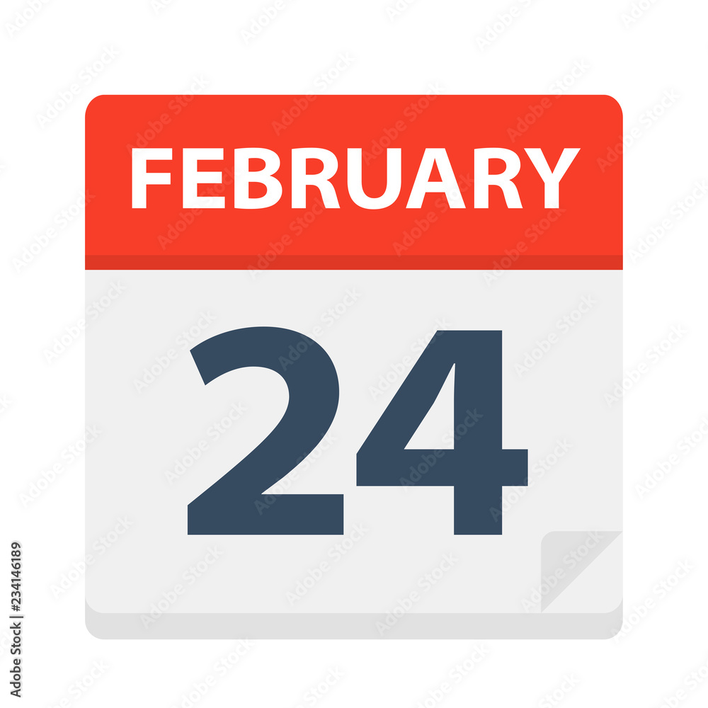 February 24 - Calendar Icon