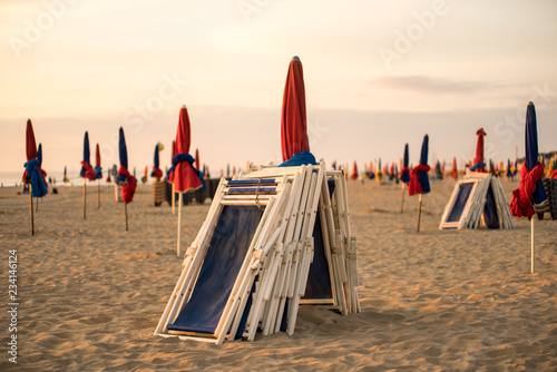 Sunset at the beach photo