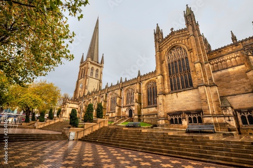 Medieval Wakefield Cathedral in West Yorkshire,Great Britain.