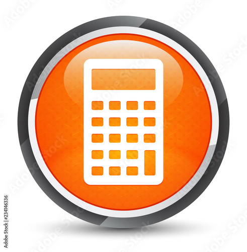 Calculator icon galaxy orange round button
