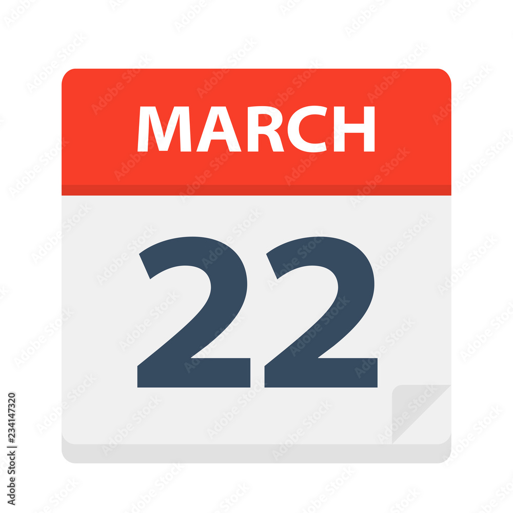 March 22 - Calendar Icon March 22 - Calendar Icon