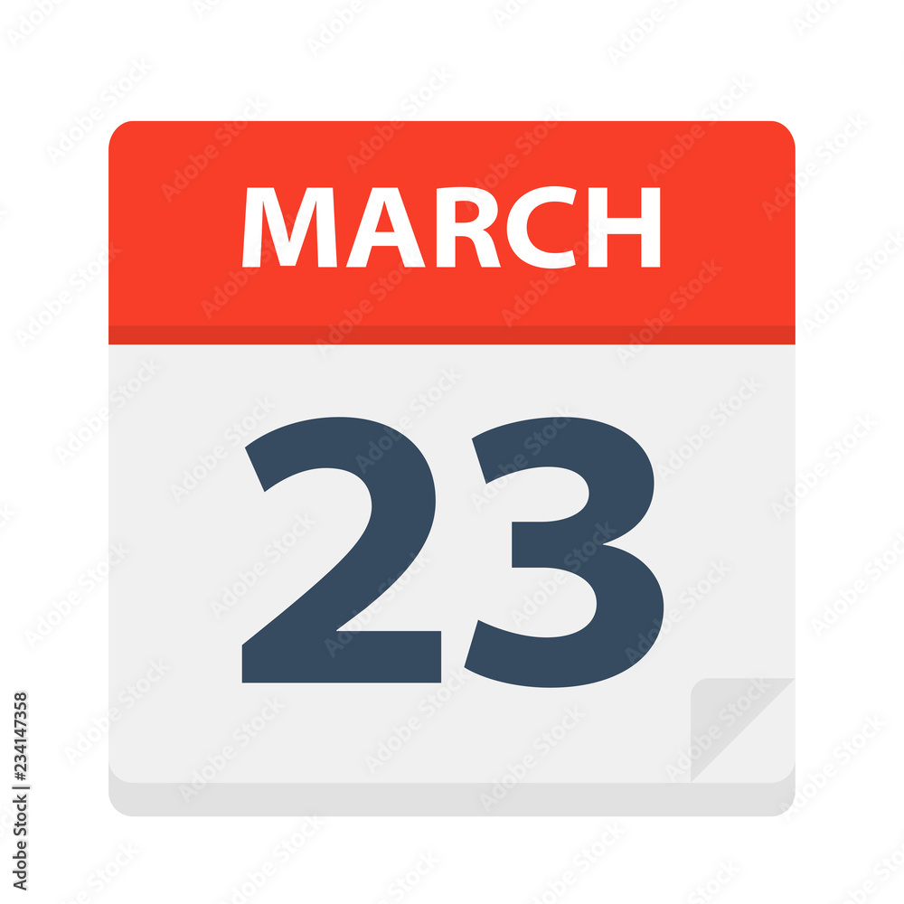 March 23 - Calendar Icon March 23 - Calendar Icon