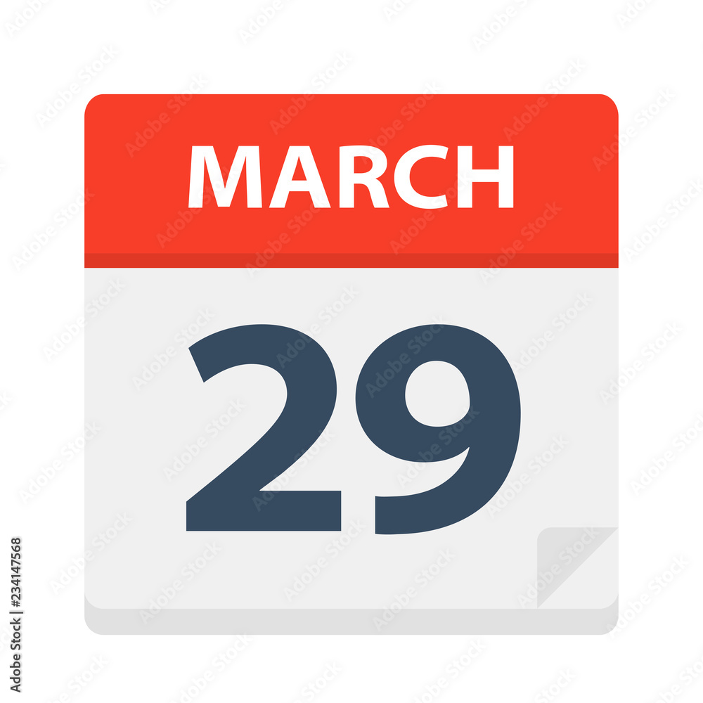 March 29 - Calendar Icon March 29 - Calendar Icon