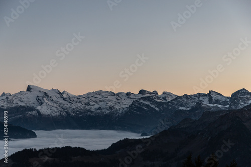 Sunset over the alps © JKeiser