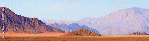 Panoramic view of Sinai mountains in Egypt