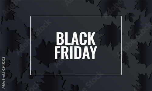Black Friday card or background. vector illustration.