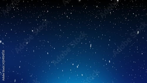 Snowfall - a digital background of snow falling in the night sky - Ideal for Christmas titles, infographics and overlaying information