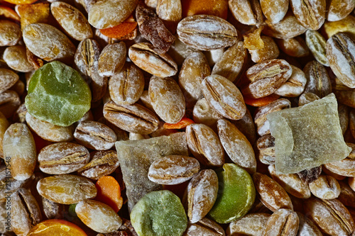 dried vegetable broth mix close up