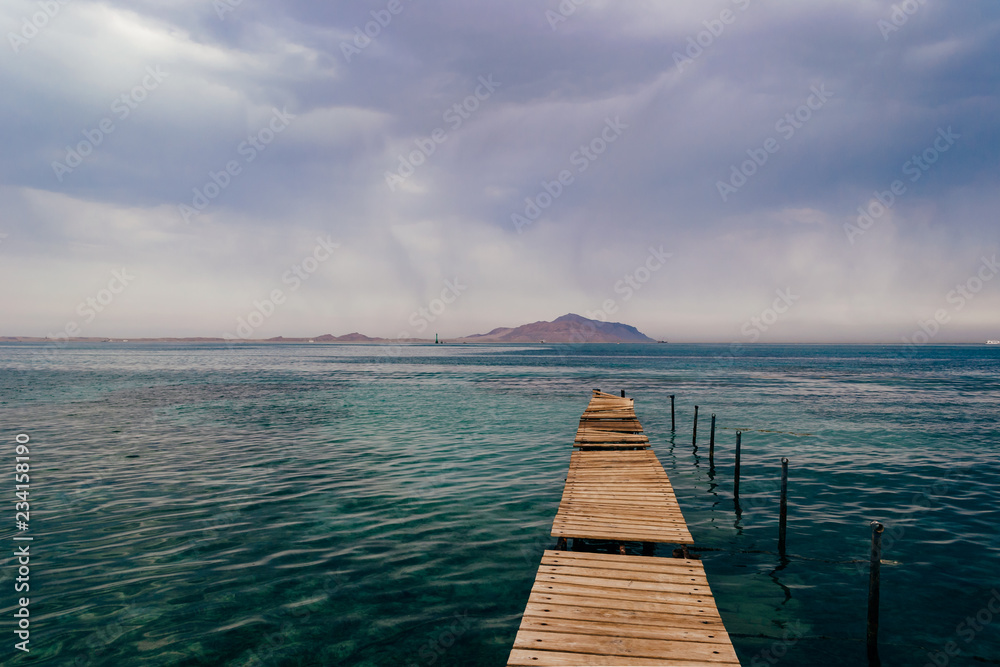 Fototapeta premium Old wooden pier
