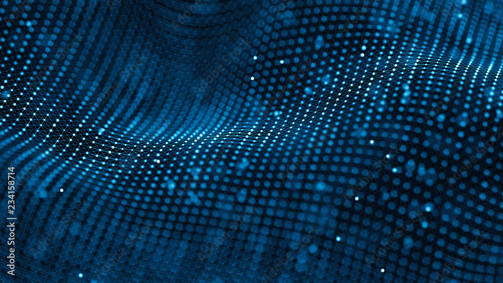 Data technology background. Abstract background. Connecting dots and lines on dark background. 3D rendering. 4k. Data technology background. Abstract background. Connecting dots and lines on dark background. 3D rendering. 4k.