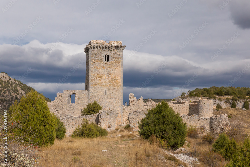 Castle of Ucero, in Soria, Spain