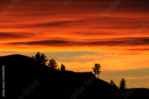 Sunset over the Colorado Rockies near Monarch Pass