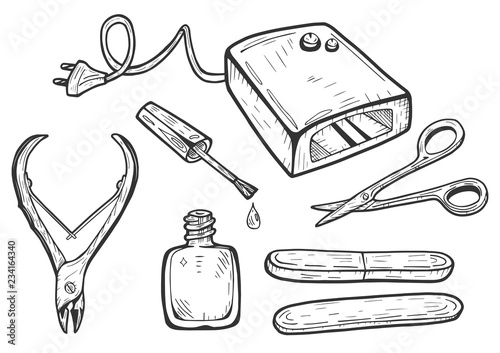 professional gel manicure tools set
