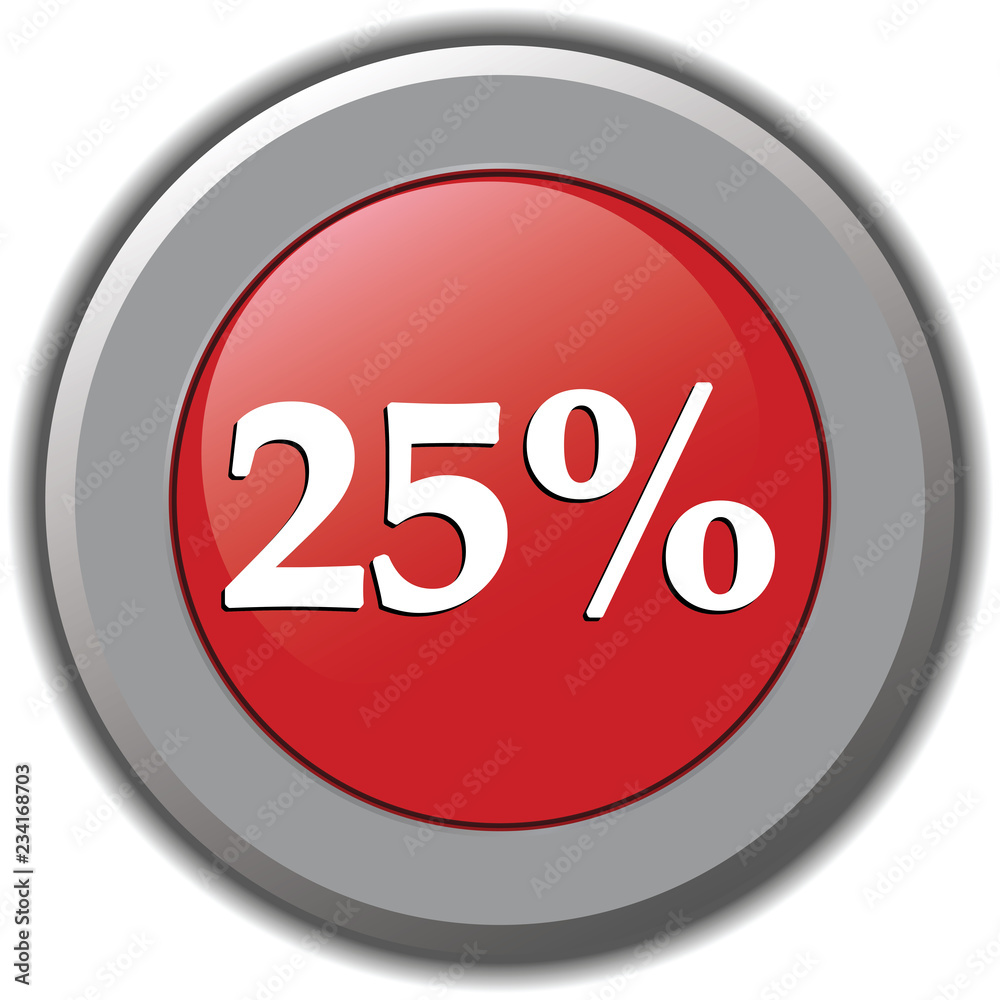 25 percent icon 25 percent icon