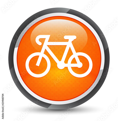 Bicycle icon galaxy orange round button