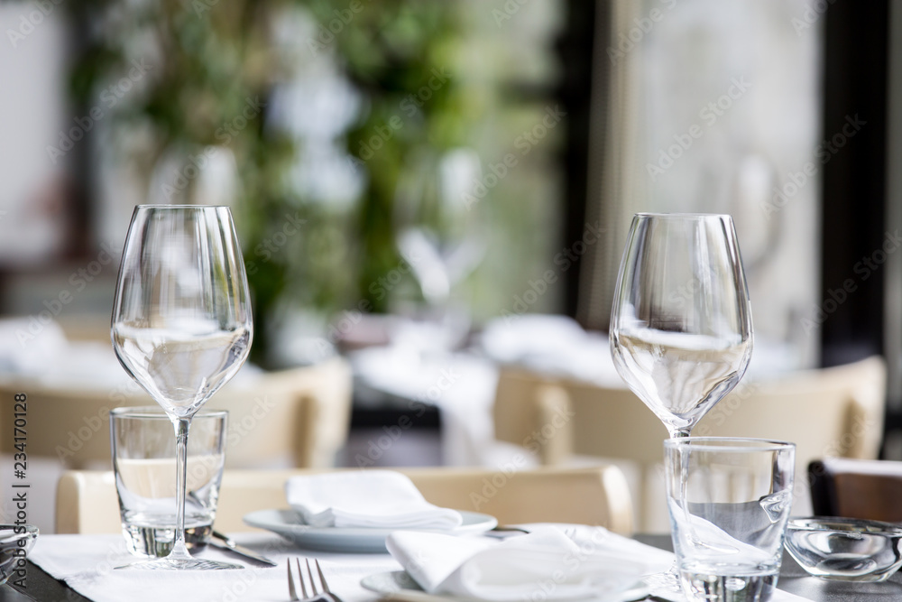 Empty restaurant interior. Modern design. Empty restaurant interior. Modern design.
