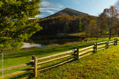 Evening walk along Abbott Lake;  Virginia photo