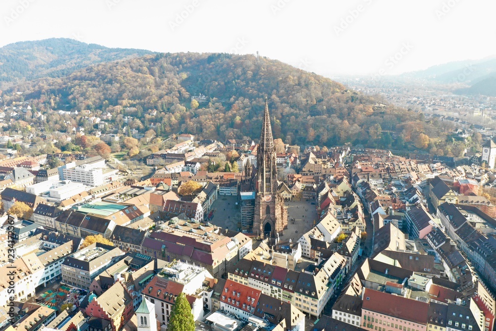 Aerial View Freiburg Germany 