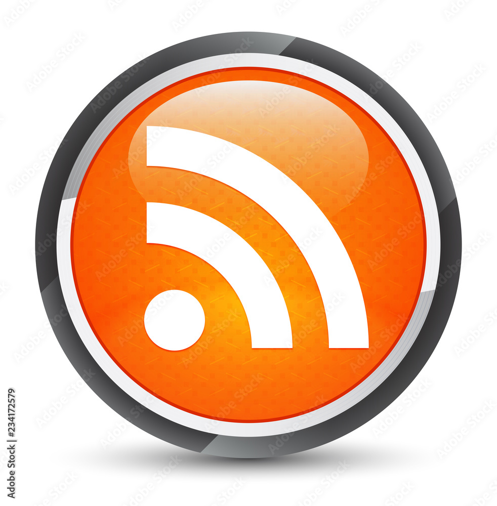 RSS icon galaxy orange round button RSS icon galaxy orange round button