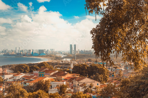 Sunset on Olinda and Recife city - Northeast of Brazil