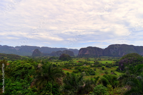 beautiful green valley of cuba