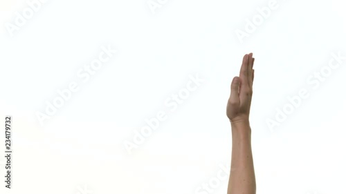 Apple-style commercial hand gestures