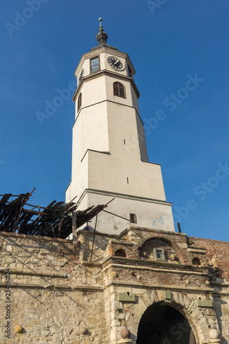 Clock Tower (Sahat Tower) at Belgrade Fortress and Kalemegdan Park in the center of city of Belgrade, Serbia © Stoyan Haytov