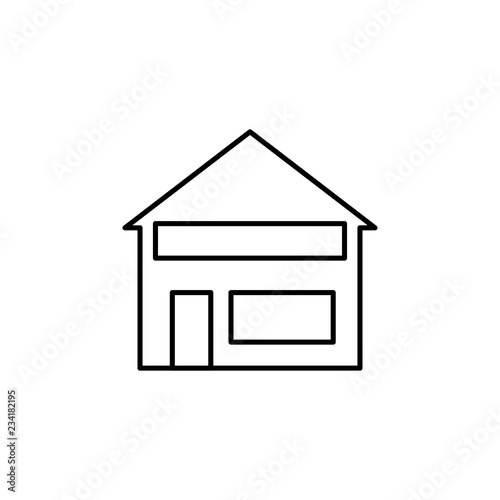 store sign icon. Element of navigation sign icon. Thin line icon for website design and development, app development. Premium icon