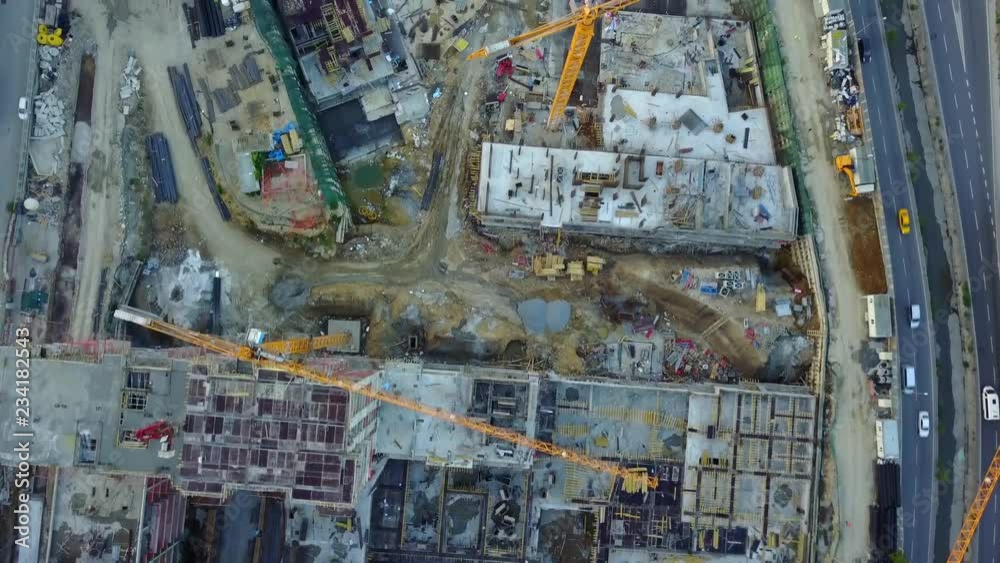 Aerial top view of construction site2 Aerial top view of construction site2