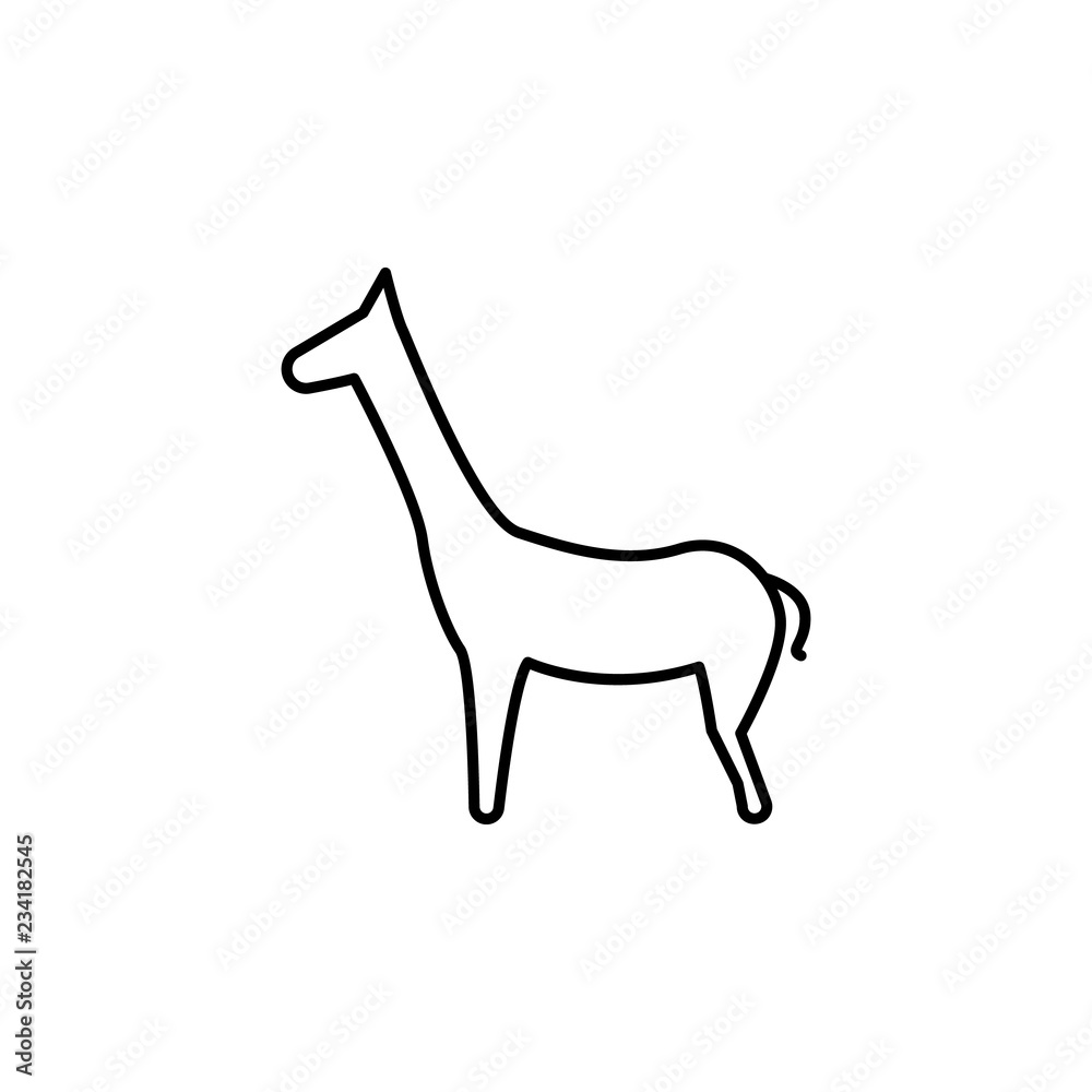 zoo sign icon. Element of navigation sign icon. Thin line icon for website design and development, app development. Premium icon