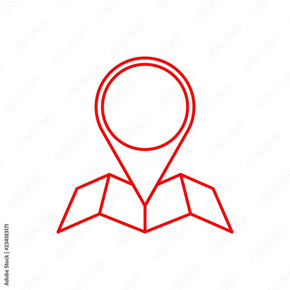 pin map sign icon. Element of navigation sign icon. Thin line icon for website design and development, app development. Premium icon pin map sign icon. Element of navigation sign icon. Thin line icon for website design and development, app development. Premium icon