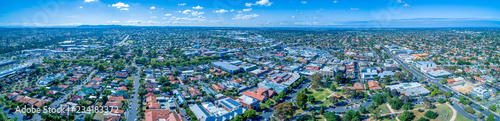 Oakleigh suburb residential area - wide aerial panorama