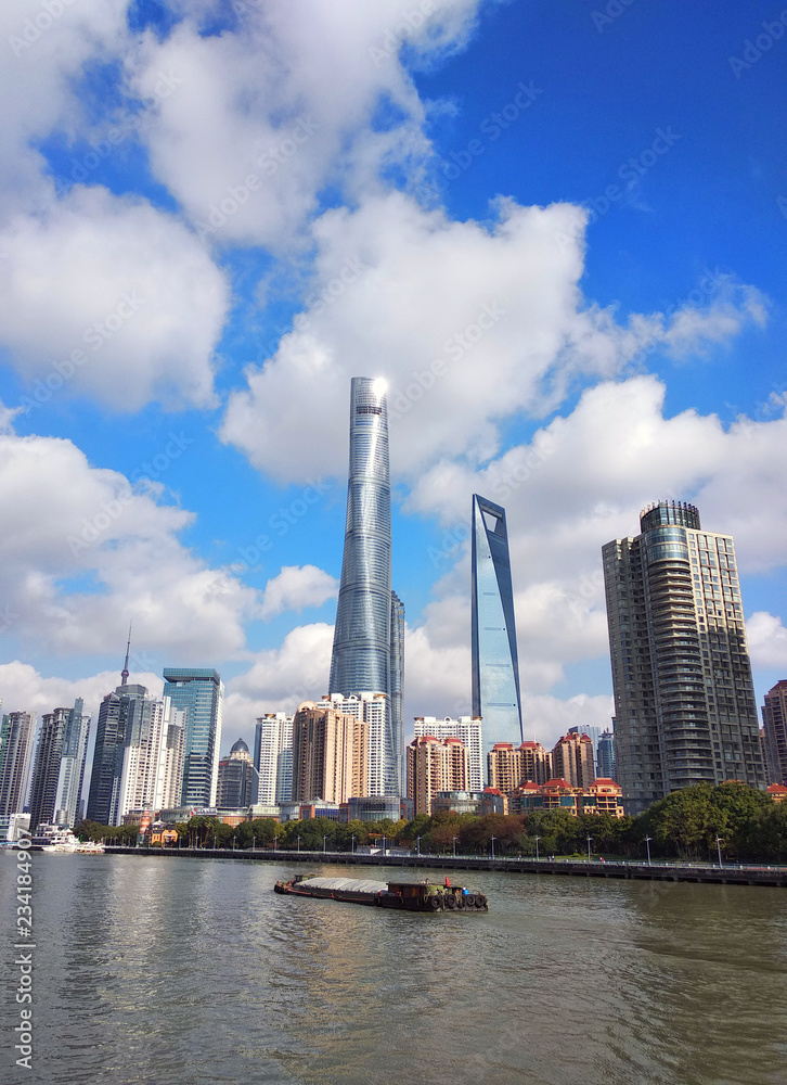 Obraz premium Skyline Shanghai (China)
