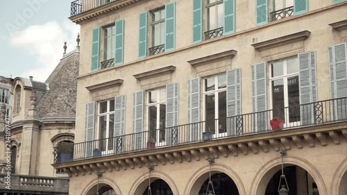 Establishing shot apartement from Paris, France