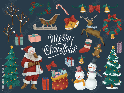 Merry Christmas hand drawn card