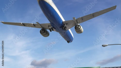 Airplane Landing Tamanrasset photo