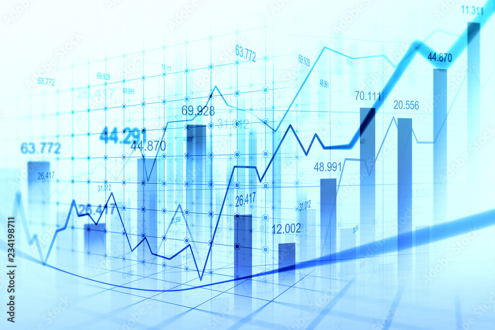 Stock market or forex trading graph in graphic concept Stock market or forex trading graph in graphic concept