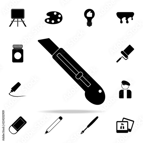 blade for paper icon. Art and painting icons universal set for web and mobile
